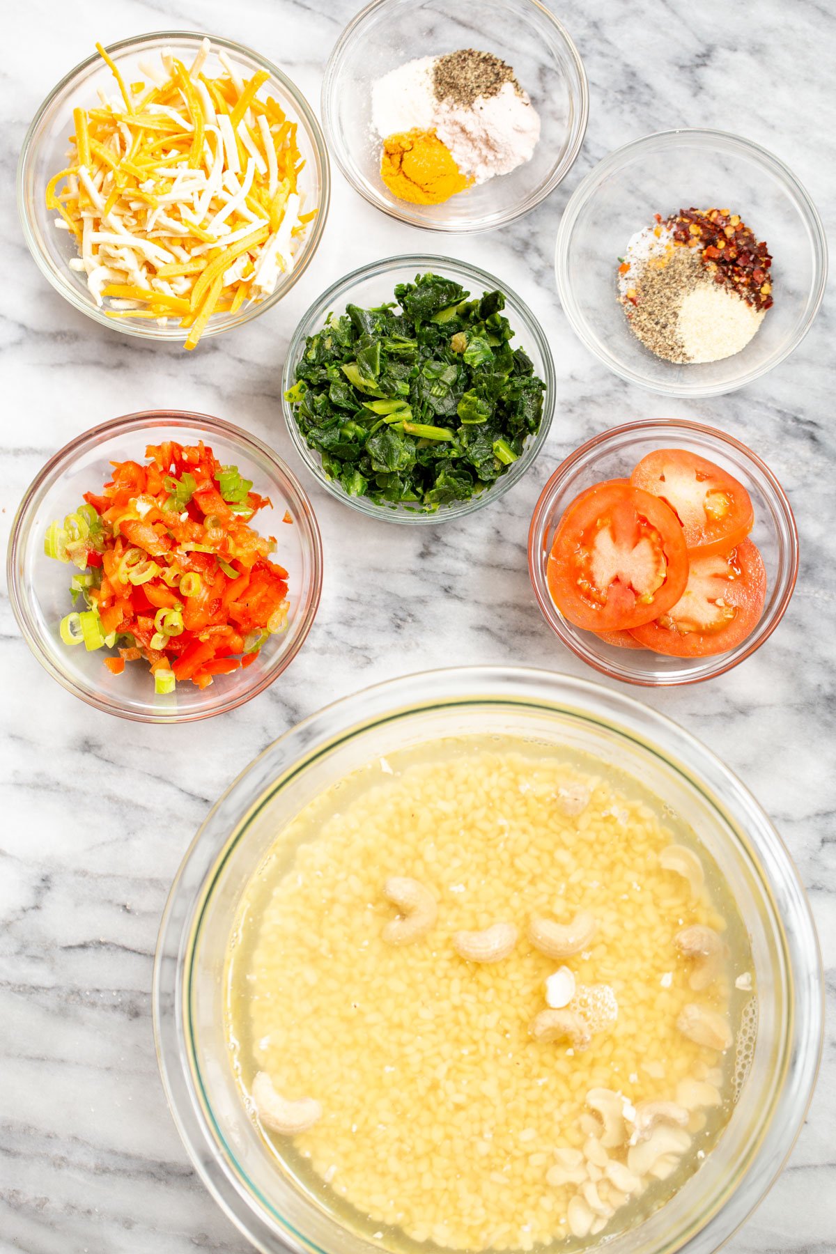 ingredients needed for making vegan moong egg sandwich
