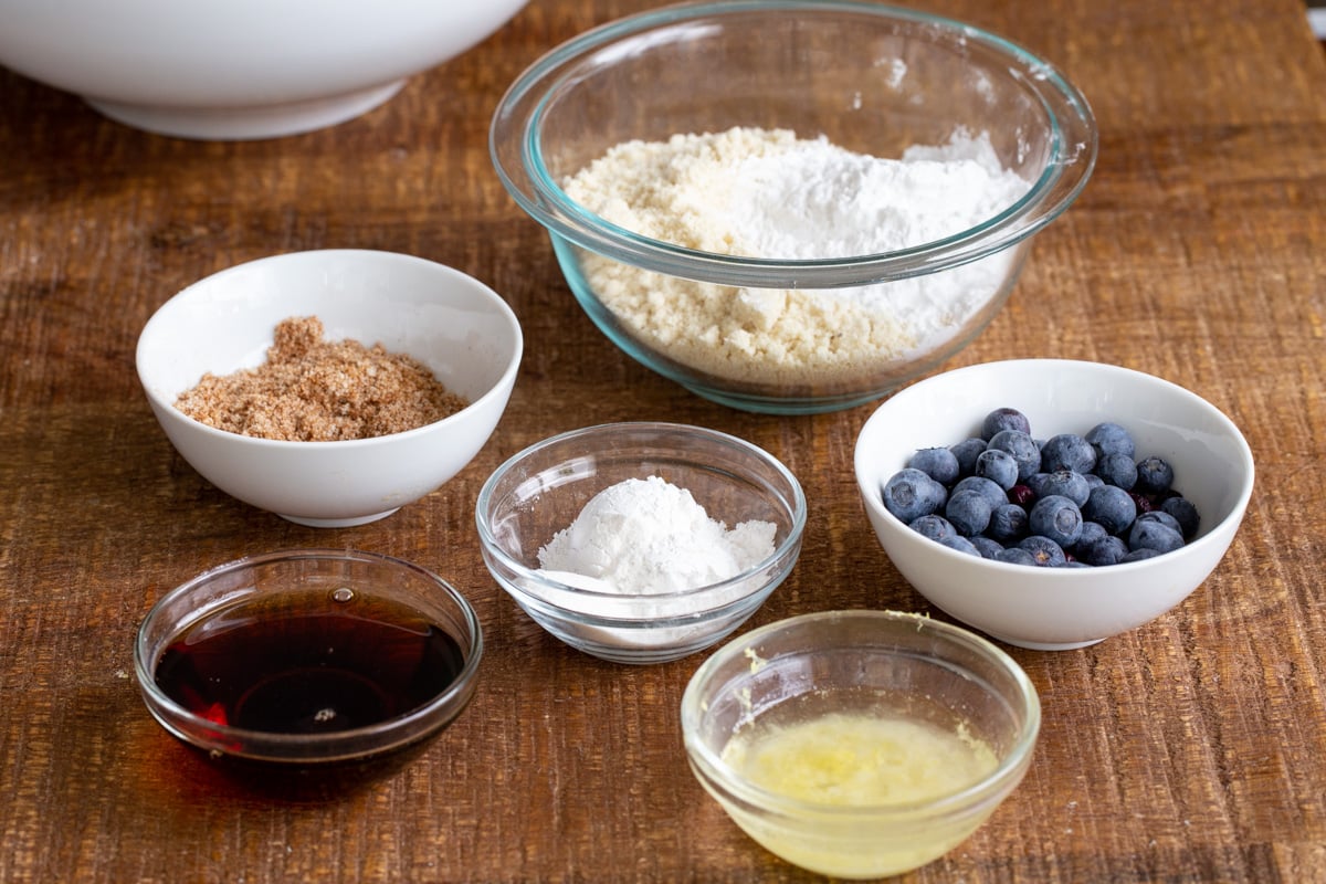 ingredients needed for making blueberry muffin cookies