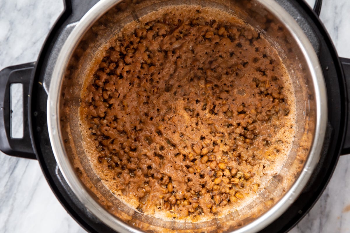 moong dal cooked in an Instant Pot