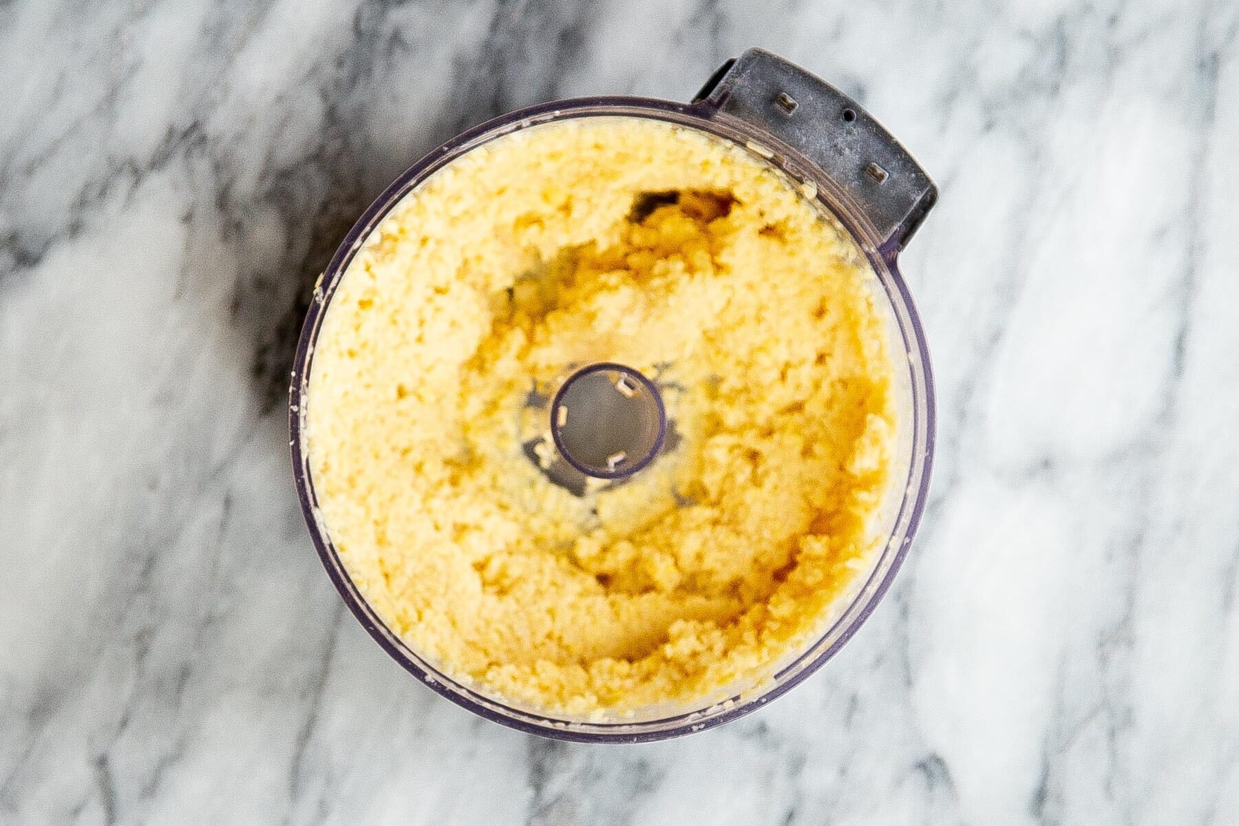 blended ural dal in a food processor