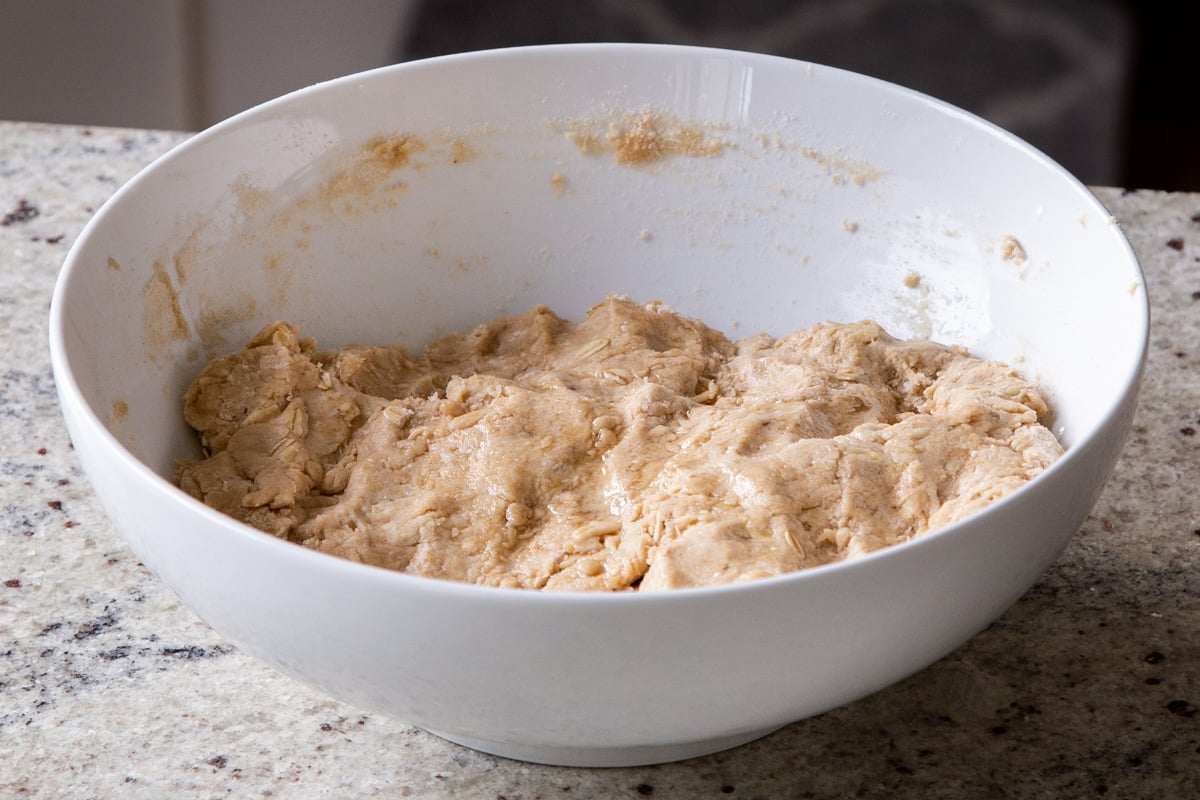 paratha dough after kneading