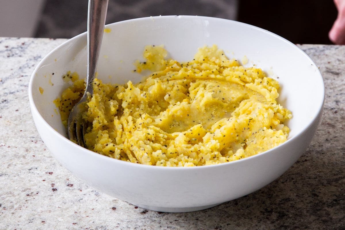 potato filling all mixed together