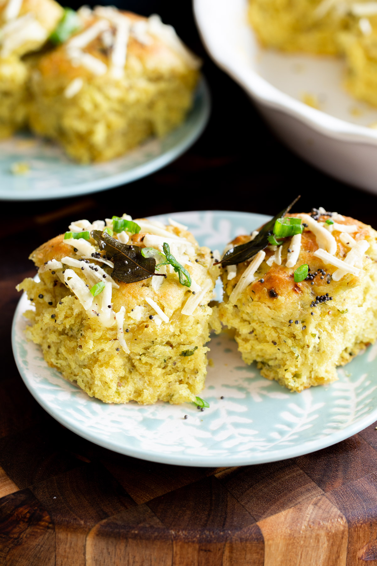 coconut dinner rolls on a plate