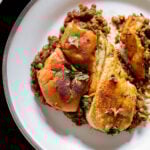 Lentil Keema Pav Casserole on the plate