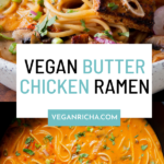 image collage of butter ramen photos with text overlay