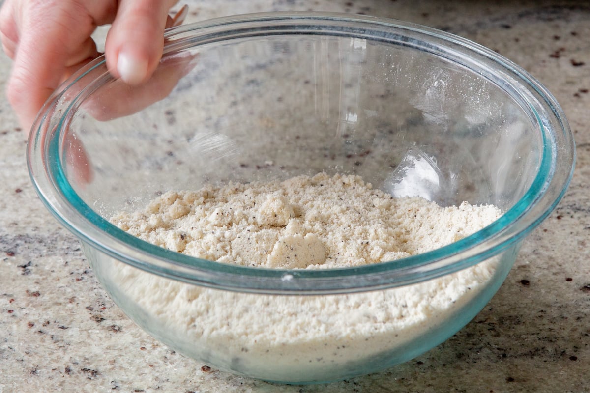 dry ingredients, after mixing