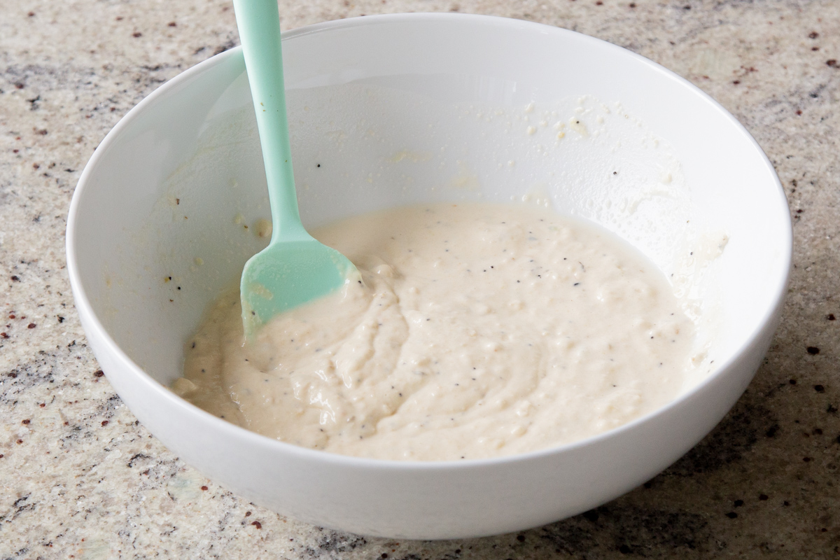 biscuit dough after mixing