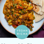 vegetable buna in a plate, text overlay
