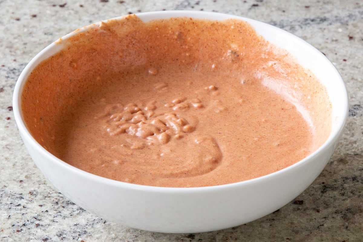 quick butter chicken sauce, after mixing together