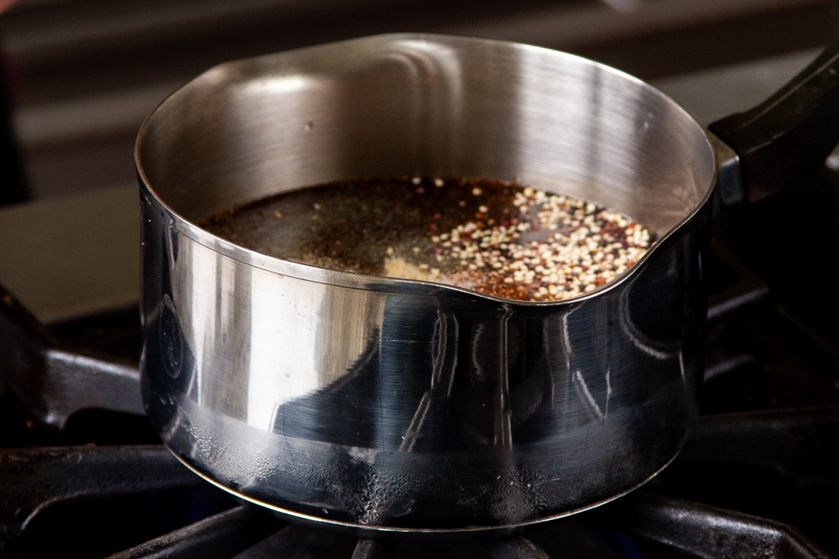 cooking quinoa on the stovetop