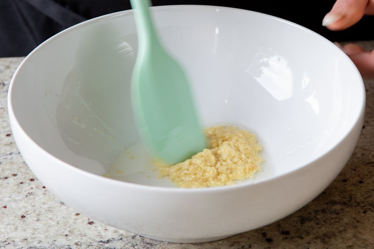 ginger-garlic paste in a mixing bowl