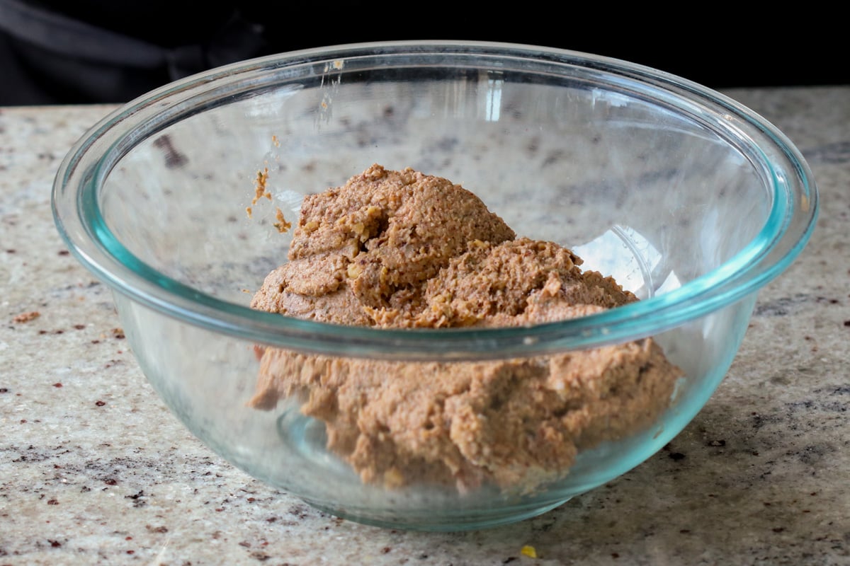 chickpea mixture in a bowl