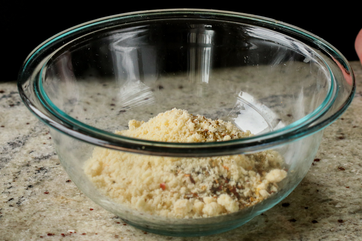 breadcrumbs and spices in a bowl