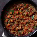 Madurai Chicken Curry in the pan after cooking