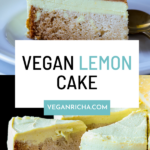 slices of lemon cake, text overlay