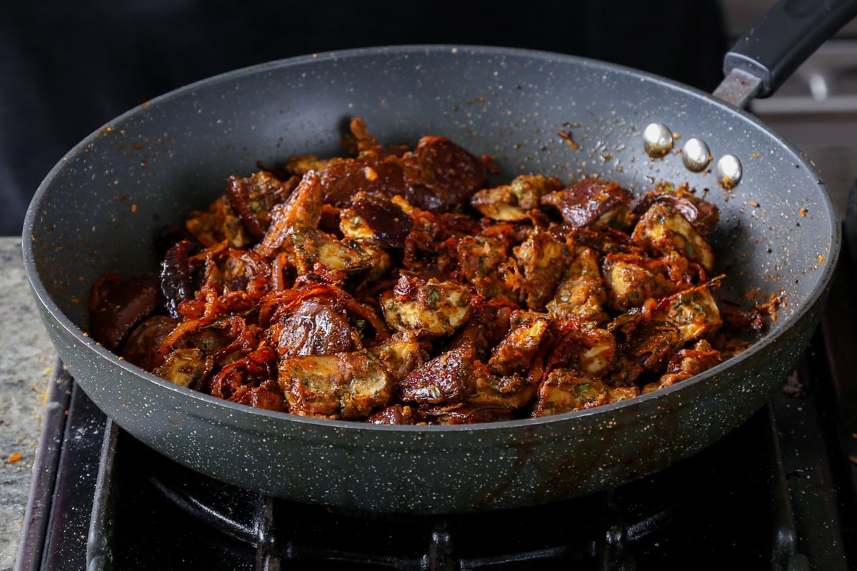 pan of malabar eggplant
