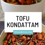 photos of tofu kondattam, text overlay