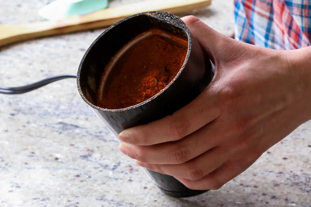 spice mix after grinding