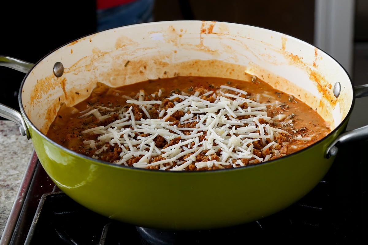 topping with vegan mozzarella
