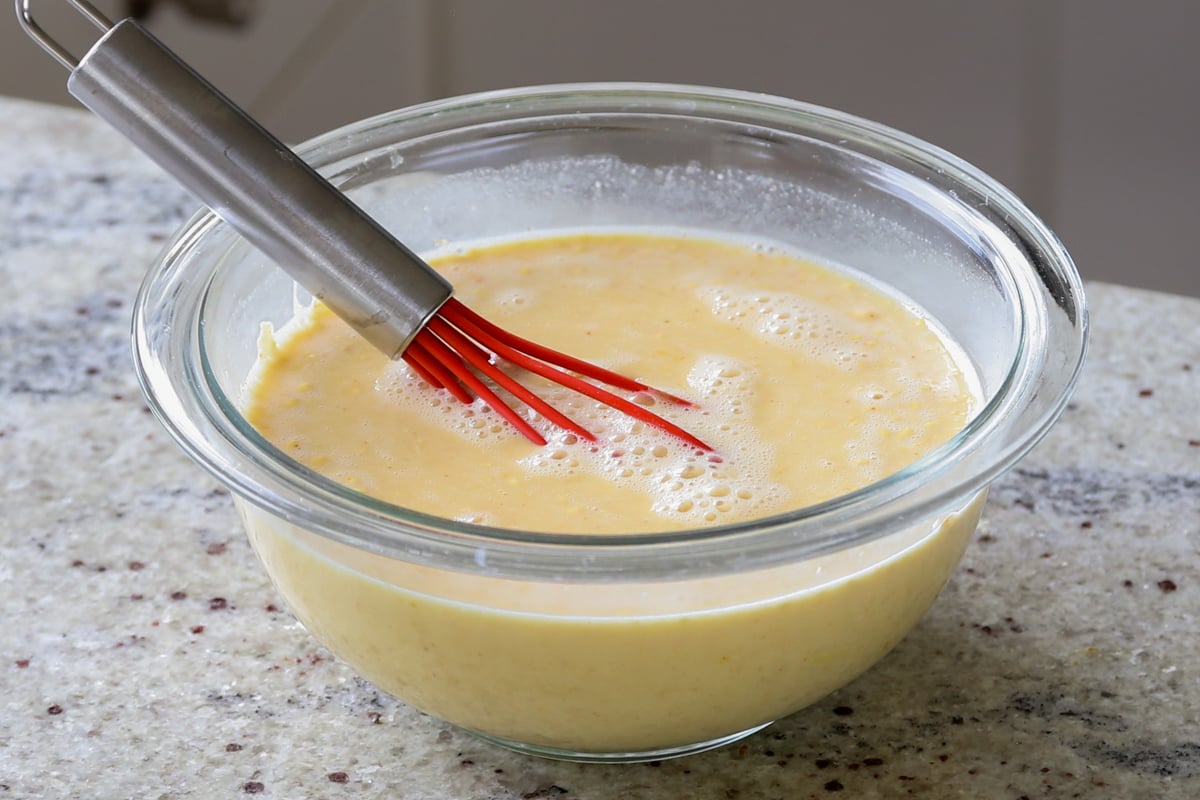 curry sauce in the bowl after mixing