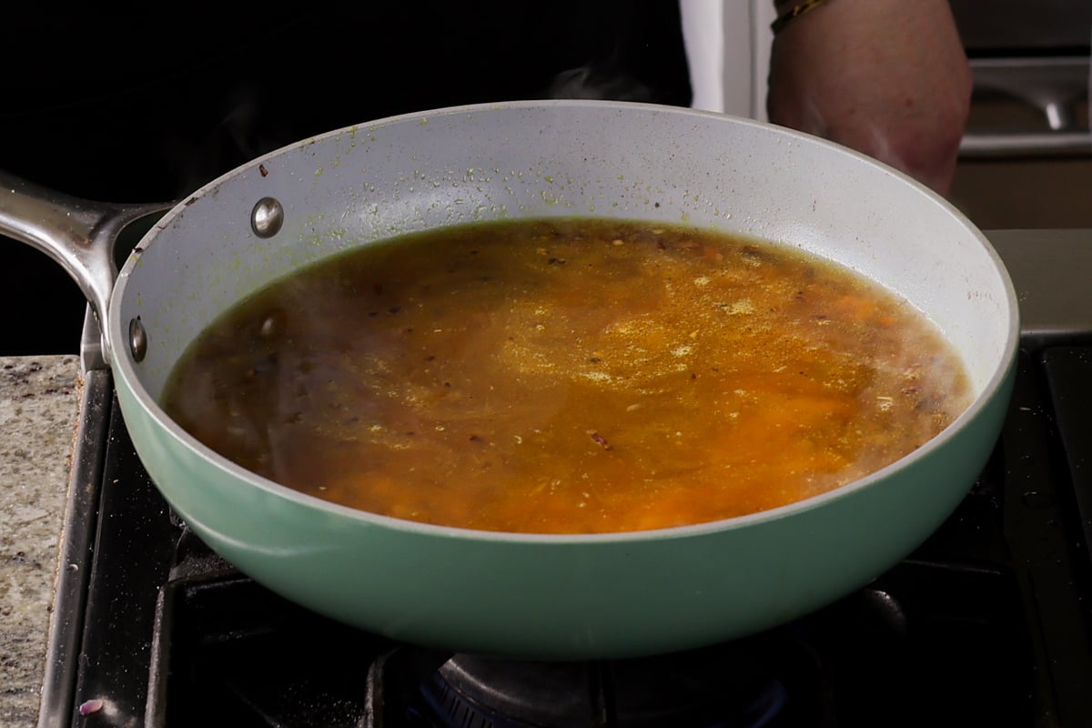 kik alicha in the pan before cooking