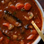 bowl of veggie bean stew
