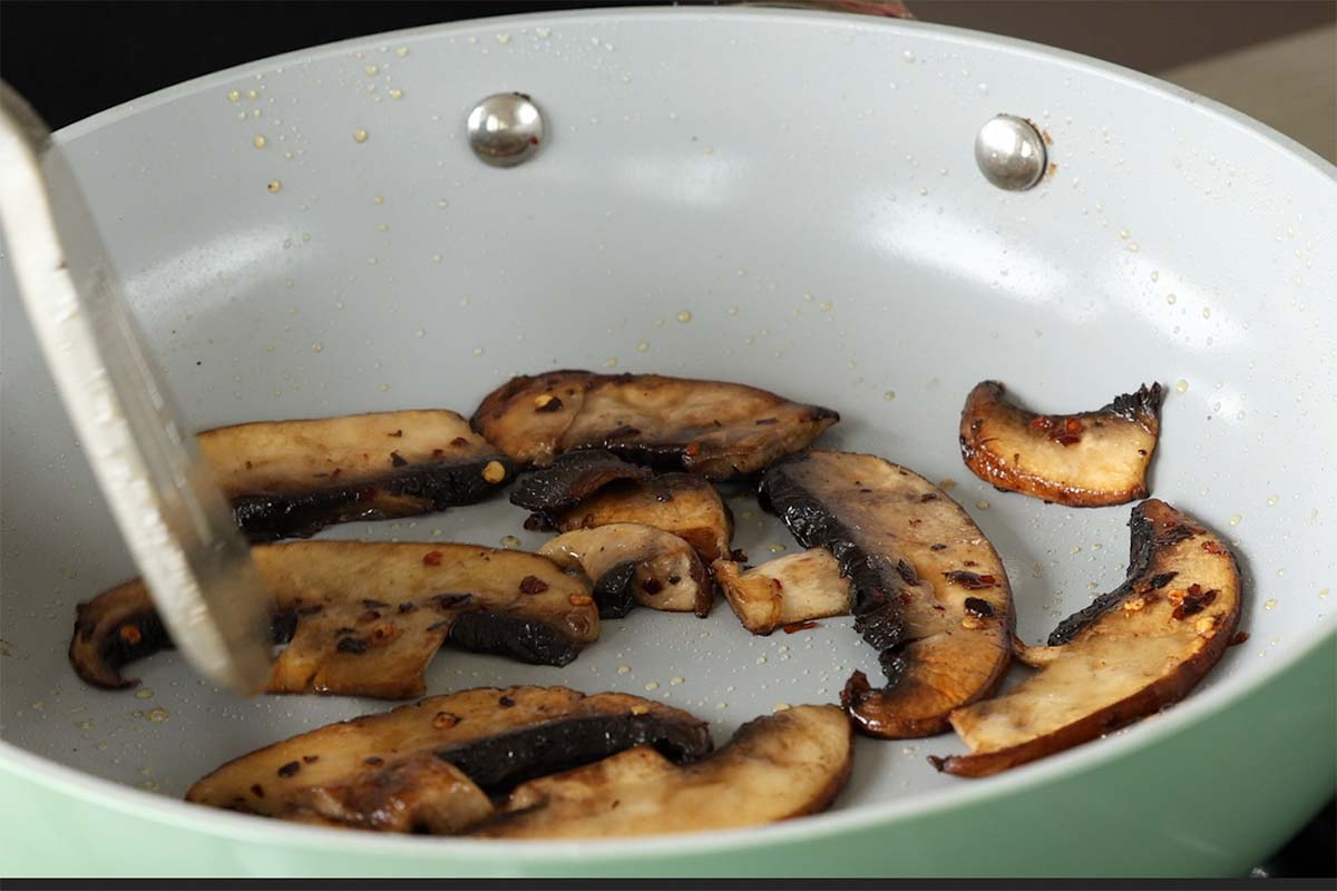 mushrooms after cooking