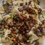 bowl of chili miso pasta