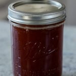 chai concentrate in a jar