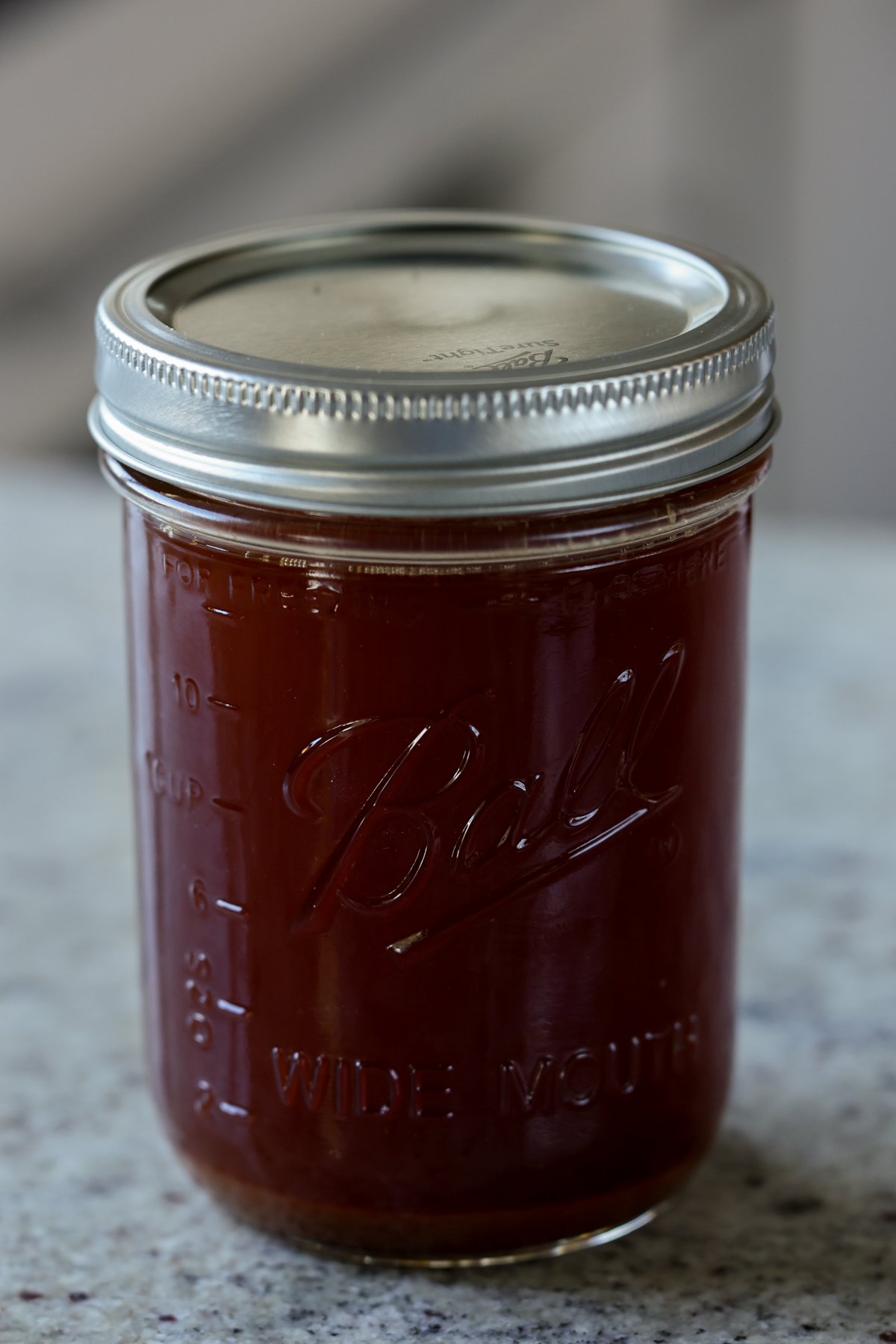 chai concentrate in a jar