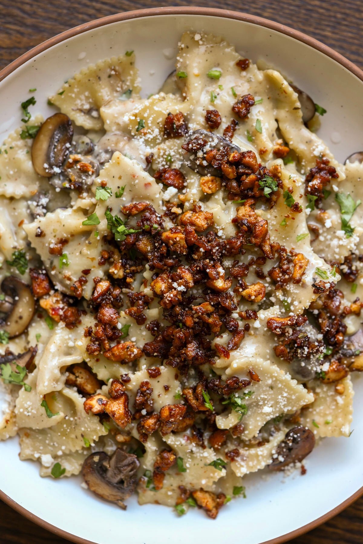 plate of chili miso pasta
