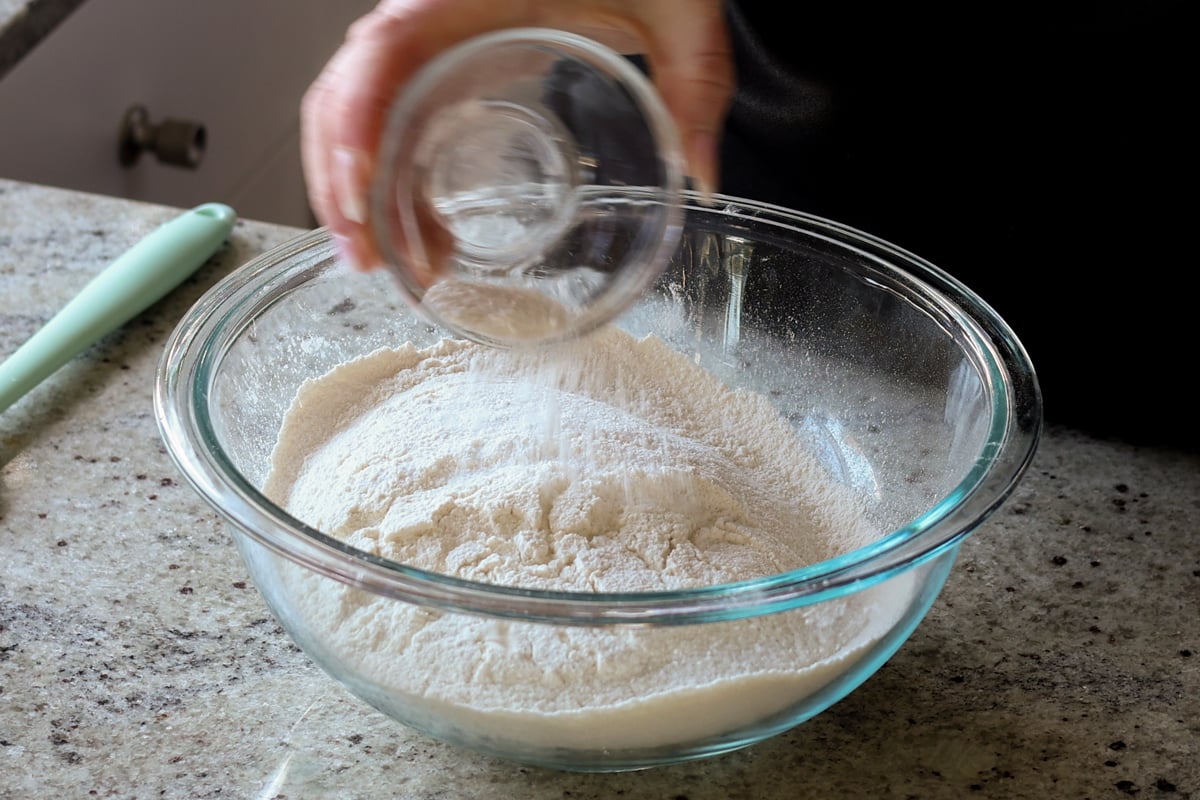 mixing dry ingredients