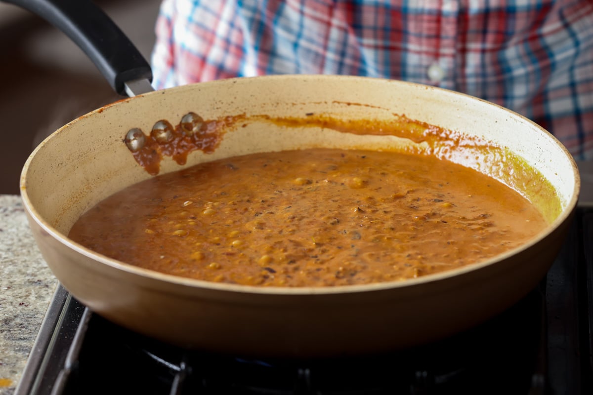 sauce after mixing in the yogurt