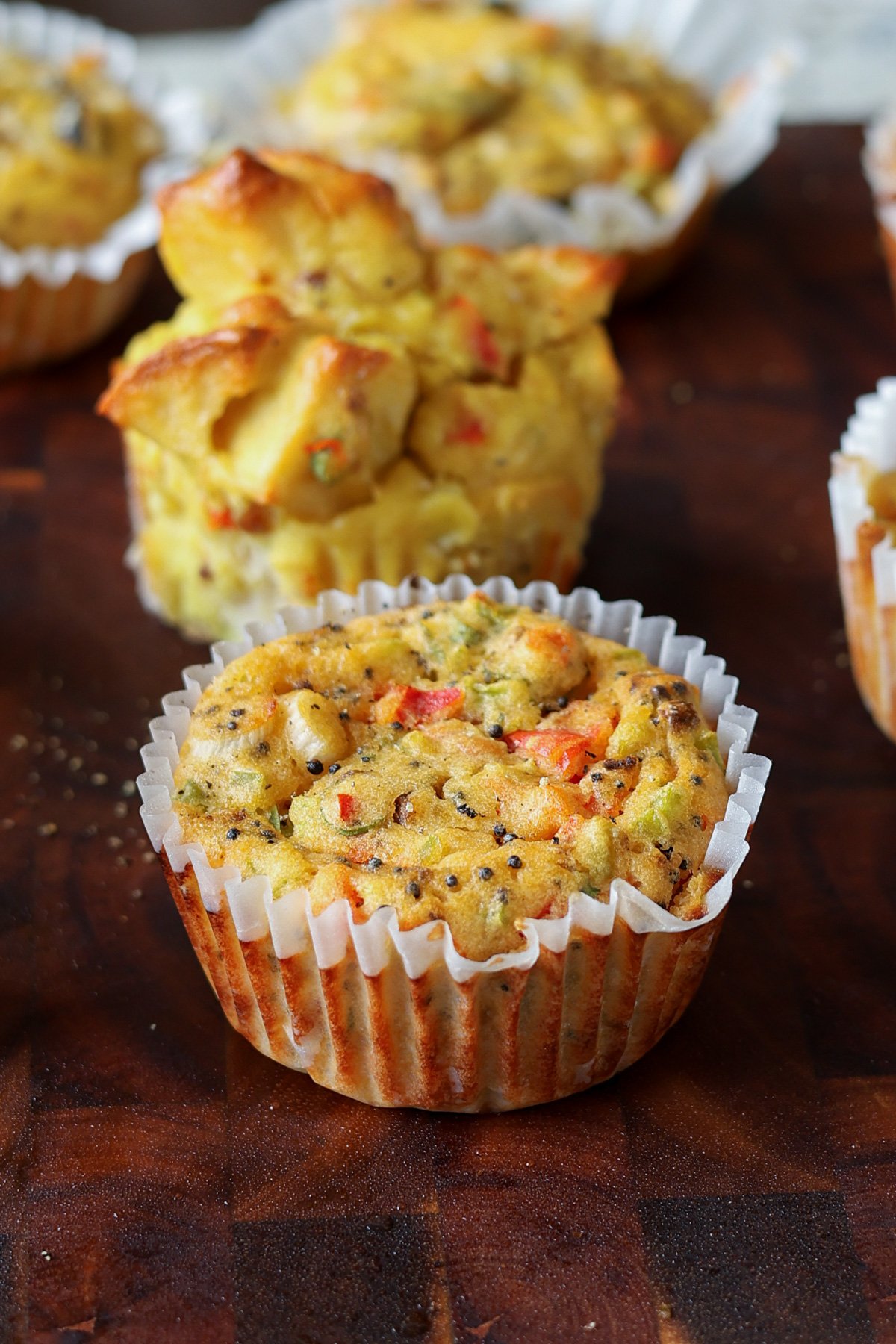 moong egg muffins after baking