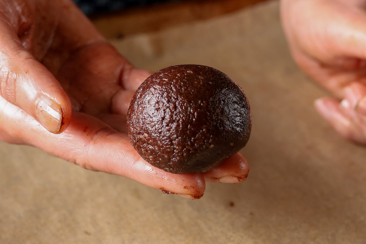 lava cookie, ready to bake